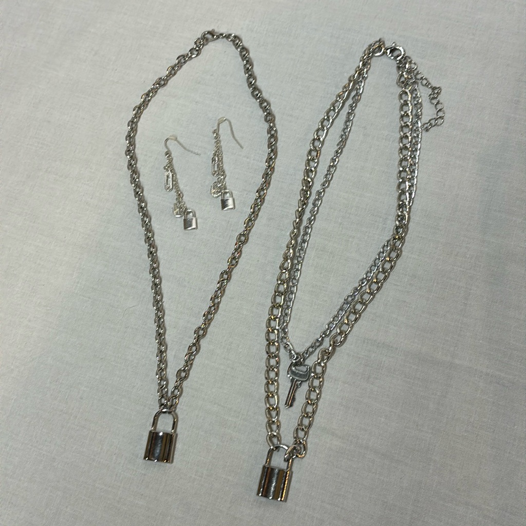 Silver Lock And Key Jewelry